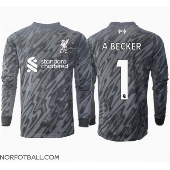 Billige Fotballdrakt Liverpool Alisson Becker #1 Keeper Replika Hjemmedrakt 2024-25 Langermet